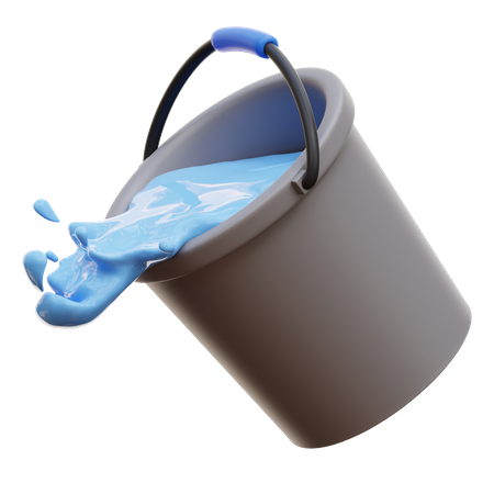 Water Bucket  3D Icon