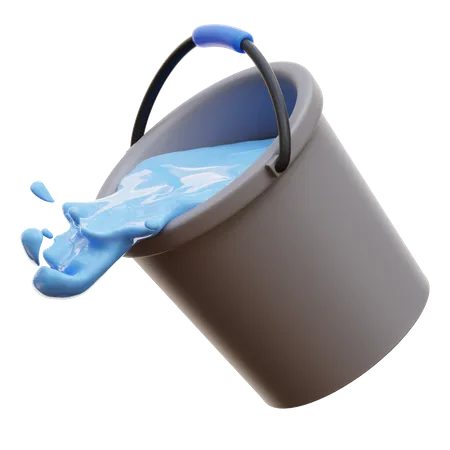 Water Bucket  3D Icon