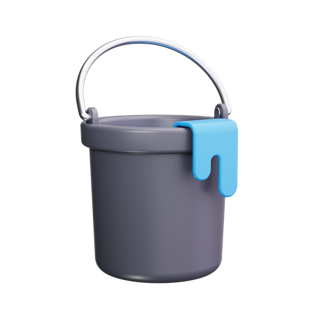 Water Bucket  3D Icon