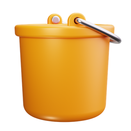 Water Bucket  3D Icon