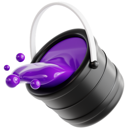 Water Bucket  3D Icon