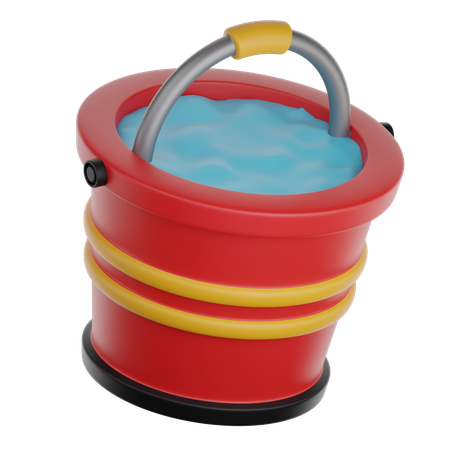 Water Bucket  3D Icon
