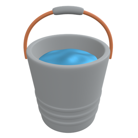 Water Bucket  3D Icon