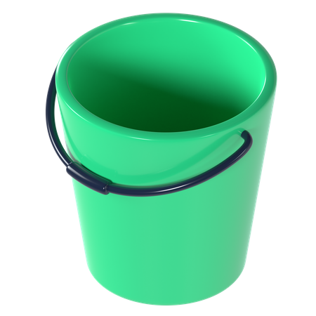 Water Bucket  3D Icon