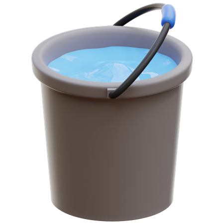 Water Bucket  3D Icon