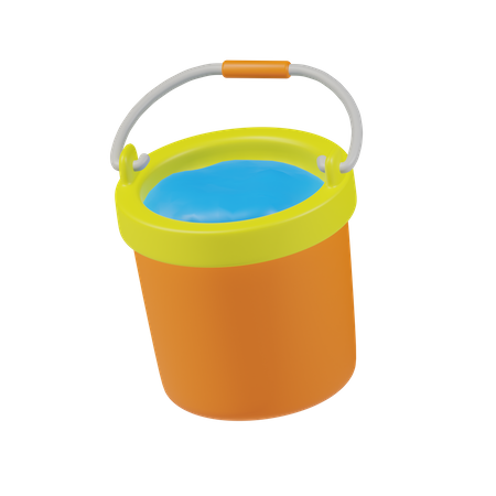 Water Bucket  3D Icon