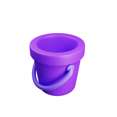 Water Bucket  3D Icon