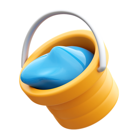 Water Bucket  3D Icon