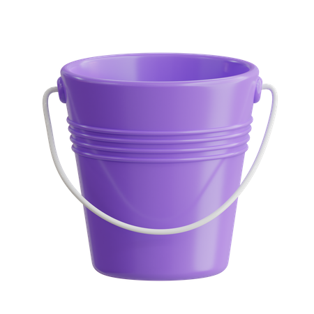 Water Bucket  3D Icon