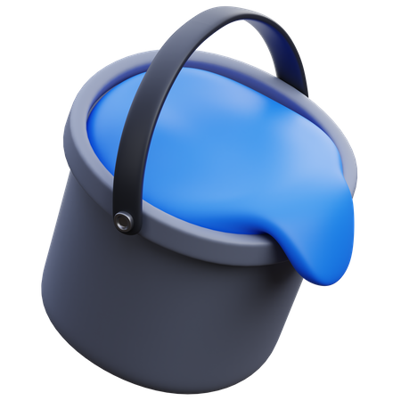 Water Bucket  3D Icon