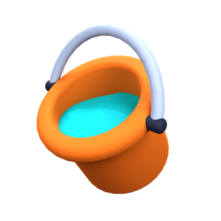 Water Bucket  3D Icon