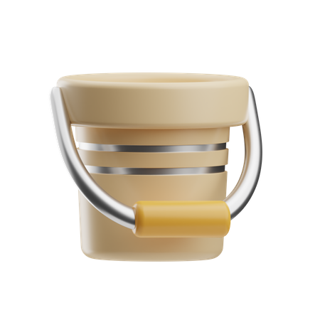 Water Bucket  3D Icon
