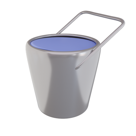 Water Bucket  3D Icon