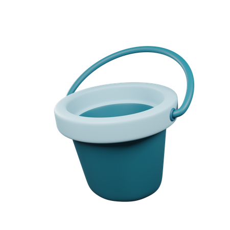 Water Bucket  3D Icon