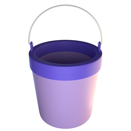 Water Bucket  3D Icon