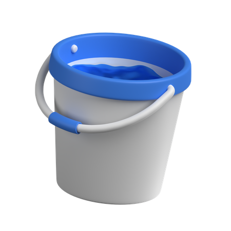 Water Bucket  3D Icon