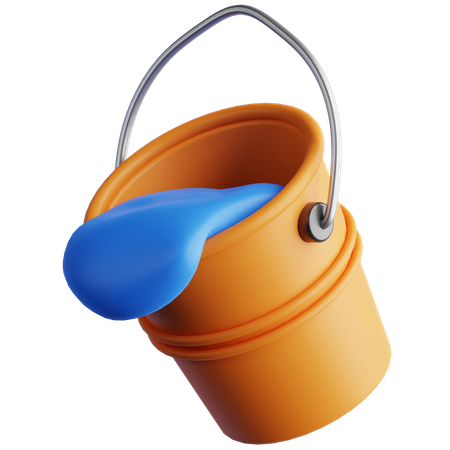 Water Bucket  3D Icon