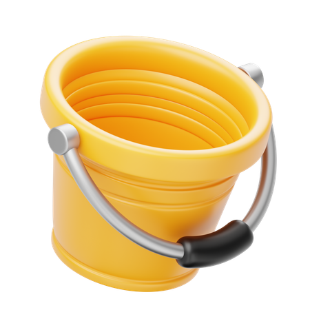 Water Bucket  3D Icon