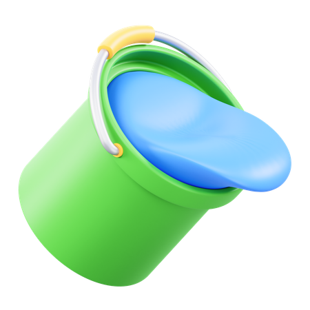 Water Bucket  3D Icon