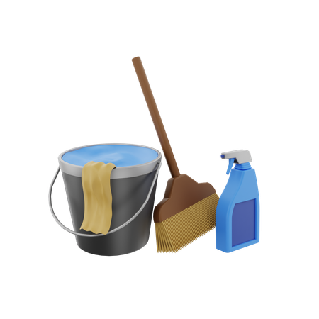 Water Bucket  3D Icon