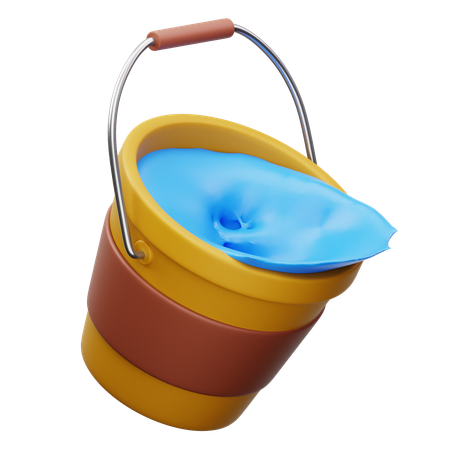 Water Bucket  3D Icon
