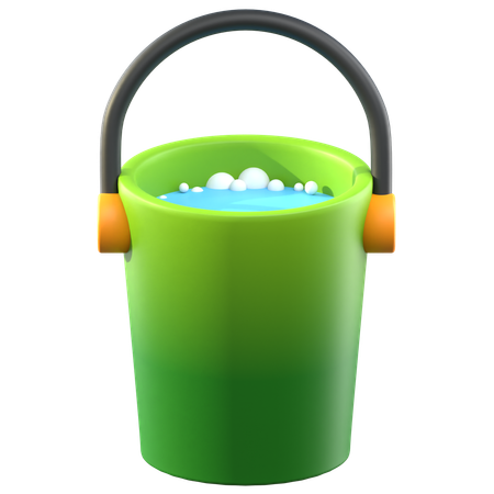Water Bucket  3D Icon
