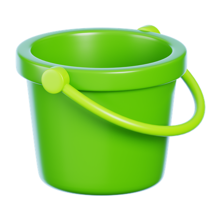 Water Bucket  3D Icon