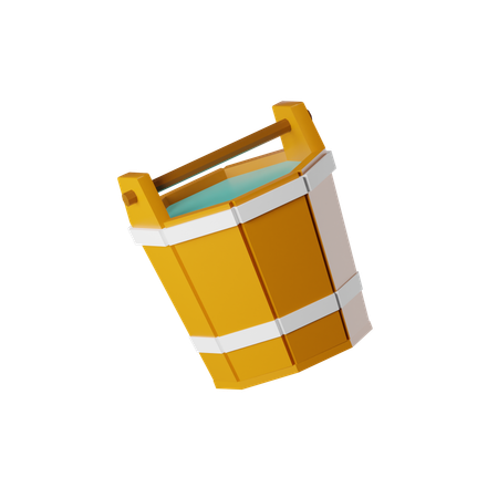 Water Bucket  3D Icon