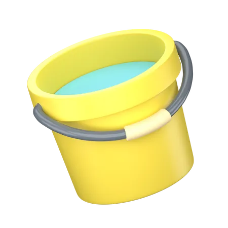 Water Bucket 3D Icon