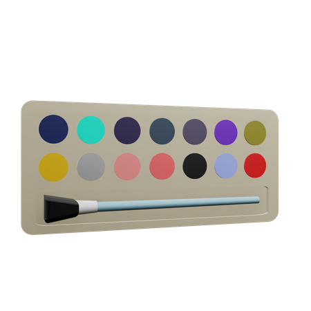 Water Color  3D Icon