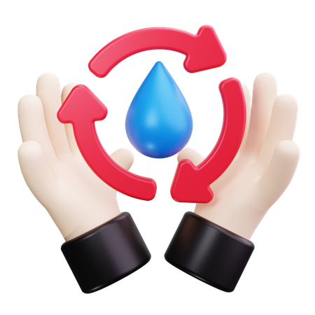 Water Conservation  3D Icon