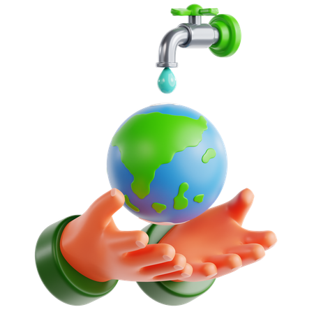 Water Conservation  3D Icon