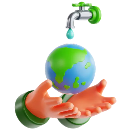Water Conservation  3D Icon