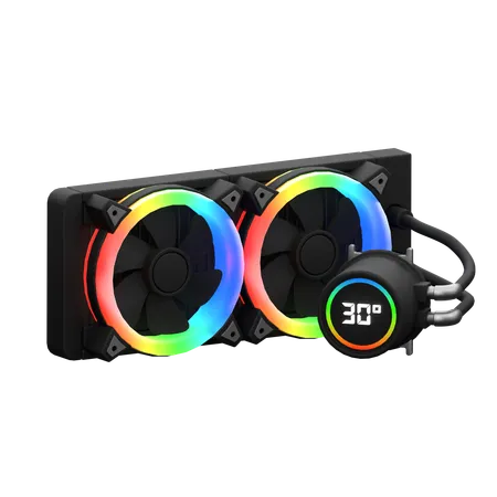 Water Cooling RGB  3D Icon