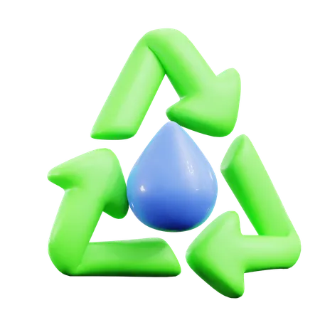 Water Cycle  3D Icon