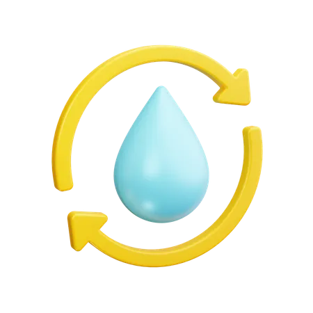 물 순환  3D Icon