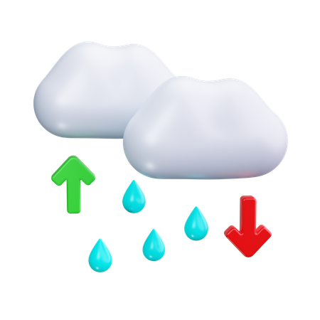 Water Cycle  3D Icon