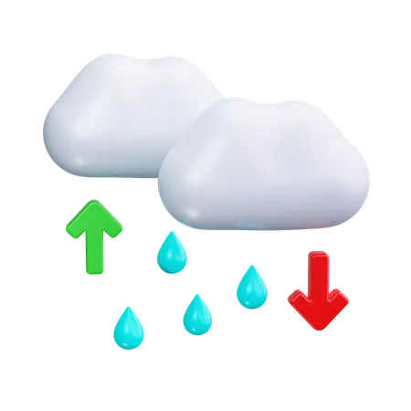 Water Cycle  3D Icon