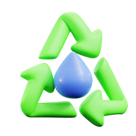 Water Cycle  3D Icon