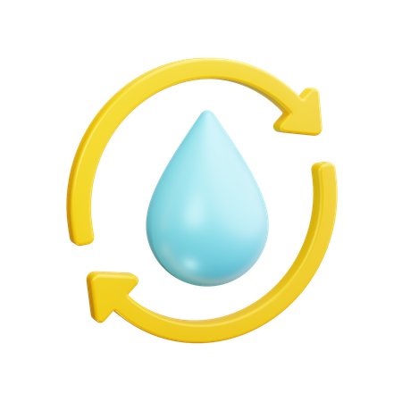 Water Cycle  3D Icon