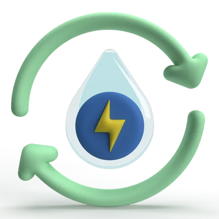 Water Cycle  3D Icon