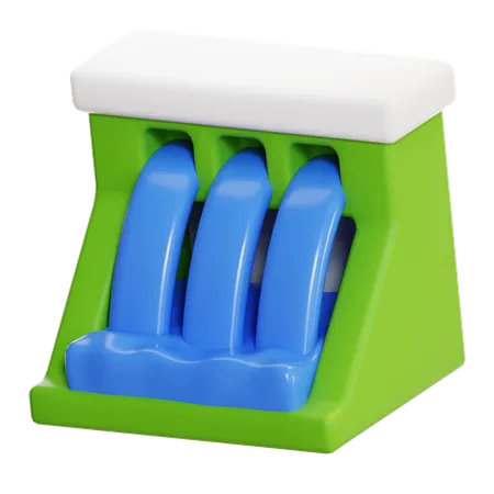 Water Dam  3D Icon