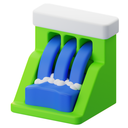 물댐  3D Icon
