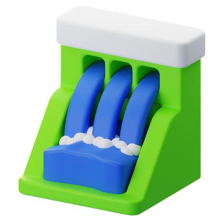 Water Dam  3D Icon