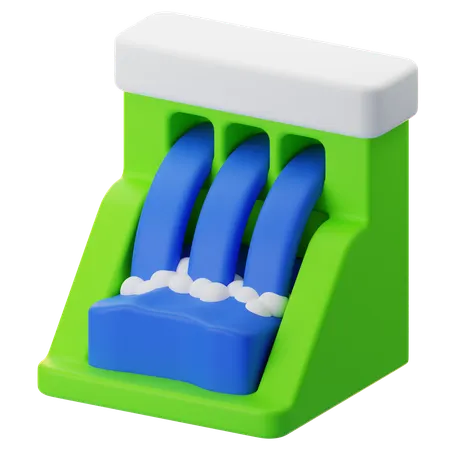 Water Dam  3D Icon