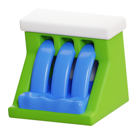 Water Dam  3D Icon