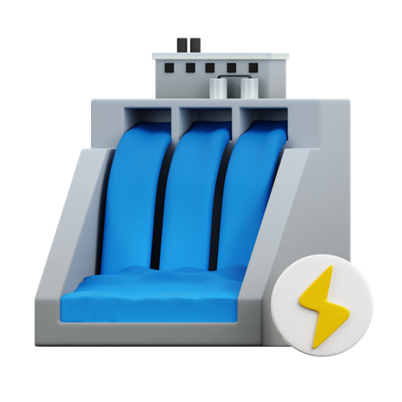 Water Dam 3D Icon