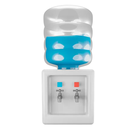 Water Dispenser  3D Illustration