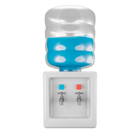 Water Dispenser 3D Illustration