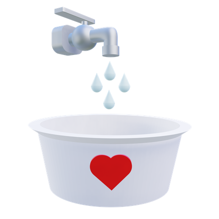 Water Donation  3D Icon